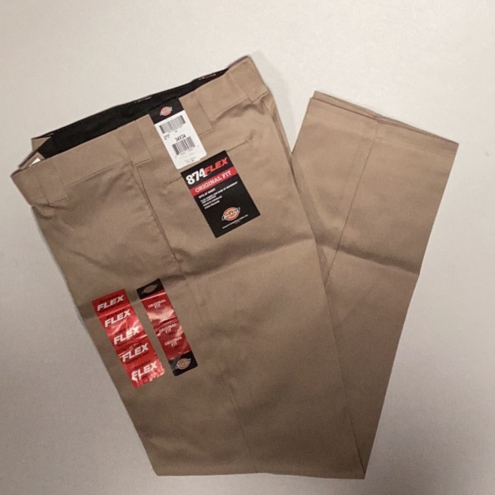 Dickies Men's Tan Flex Work Pants
